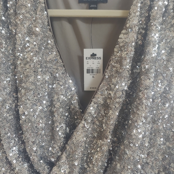 NWT Express Sequin Dress XL - Picture 2 of 4